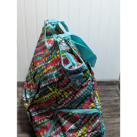 Thirty One Bright Multicolor Multi Purpose Tote Beach Baby Gym Bag - Picture 4 of 7